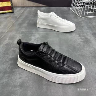 Men's Super Soft New Chinese Style Breathable White Shoes for Students Trendy All-match Deodorant Casual Shoes Low Top Trendy Brand Board Shoes for Men