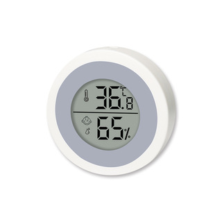 New 0218 round temperature and humidity meter thermometer hygrometer smiling face display