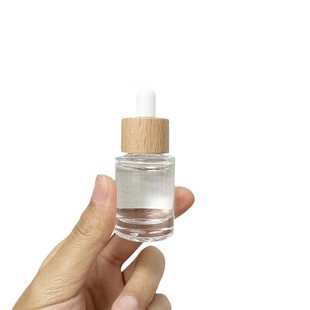 Креативный производитель 10ml прозрачная цилиндрическая капельница с оригинальным эко бамбуковым и деревянным кольцом для пищевых масел бутылка оптом