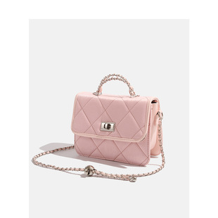 CDIWRI & KARI Official genuine goods Small Chanel Style Diamond Lattice Chain Bag Joker Small Square Bag Portable Shoulder Messenger Bag