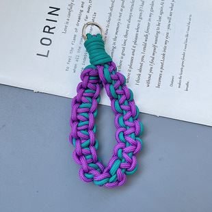 Wristband Mobile Phone Lanyard Dopamine Color Camera Keychain Anti-loss Wristband Rope Water Cup Bag Woven Lanyard