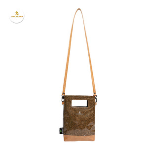 Waterproof Tea Dregs Shoulder Phone Bag, Environmentally Friendly and Biodegradable Tea Dregs Crossbody Bag, Creative Tea Dregs Bag