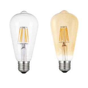 ST64LED лампа накаливания E27/E 26 220V Edison Ретро Вольфрамовая Лампа соска пузырь декоративный стеклянный пузырь