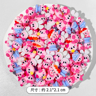 Cream glue diy material accessories wholesale shaking sound solid color cartoon animal phone case DIY material patch