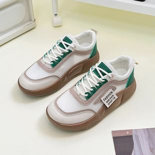 Ins Korean Style Mesh White Torre Shoes Women's 2025 Spring and Summer New Student Mesh Shoes Casual Sole Breathable Board Shoes