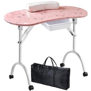Pattern nail table modern simple manicure Workbench beauty salon portable multifunctional folding table factory direct sale