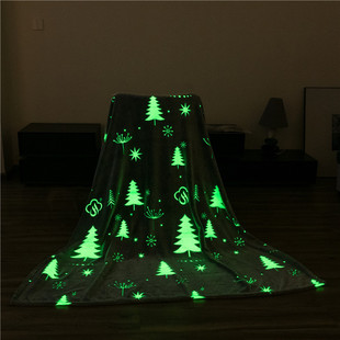 Factory direct supply flannel blanket luminous blanket wholesale autumn and winter children's blanket nap office blanket in stock