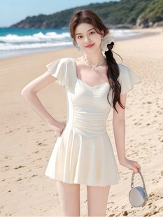 Swimwear Women's High-end Sense 2025 New Style Conjoined Instagram High-face Value Adult Slight Fat Covering Meat Slimming Conservative Swimwear