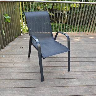 Balcony Outdoor Plastic Chair Courtyard Outdoor Leisure Household Ironwork Garden Waterproof Rattan-like Milk Tea Shop Dining Chair