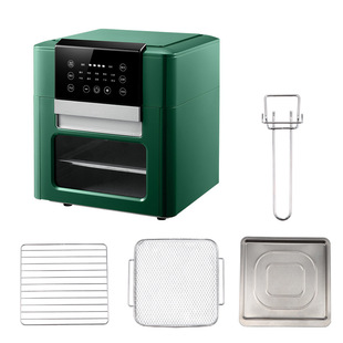 12l Fully Automatic Household Large Capacity Smokeless Air Electric Fryer Commercial Multifunctional Intelligent Touch Electric Fryer