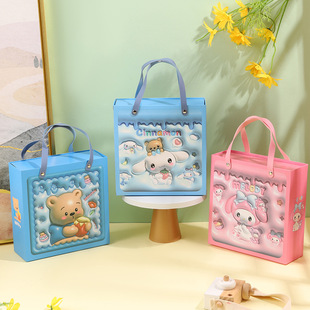 Children's Cartoon Accompanying Gift Box Baby Full Moon Hundred Days Banquet Tenth Birthday Gift Snack Packaging Box Empty Box