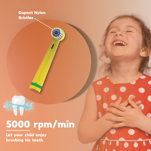 baining/Honglong Russian Explosions Factory Direct Battery Cartoon Children Round Head Rotating Electric Toothbrush