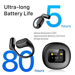 2024 новый OWS зажим ухо без ушей bluetooth наушники действительно беспроводной интеллектуальный цветной экран