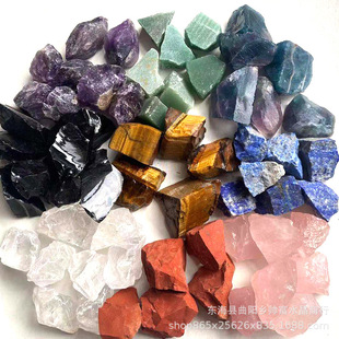 Factory supply natural crystal raw stone powder Crystal amethyst citrine white crystal raw stone expansion stone fish tank ornaments