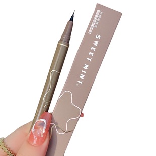 SWEET MINT0.05 liquid silkworm Pen Waterproof quick-drying Brown Non-blooming eyeliner pen eye makeup eyeliner