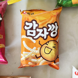 Korean Imported Snacks Puffed Food Nongshim Original Fresh Shrimp Crackers 90g Spicy Dry Cooked Shrimp Crackers