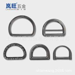 Supply new alloy d-buckle pet buckle handbag bag clothing hardware d-buckle hook buckle paint frosted effect