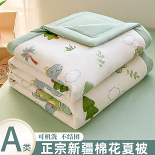 Summer Cool Quilt 100 Xinjiang Cotton Quilt Core Air-conditioning Quilt Summer Quilt Thin Quilt Dormitory Single Student Quilt Machine Washable