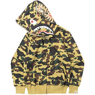 2024 трансграничный новый BAPE WGM акула голова 3D цифровой свитер с принтом повседневная спортивная толстовка с капюшоном