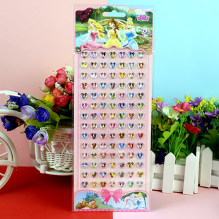 Sanrio Kulomi Strawberry Bear Frozen Cartoon Diamond Girl Sticker Children's Crystal Gem Sticker