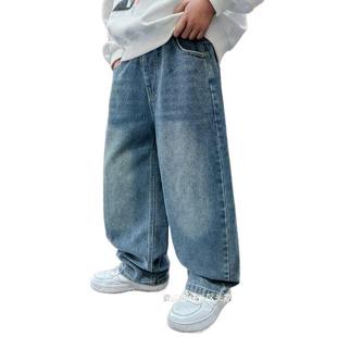 Factory Boys Pants Boys Jeans Spring and Autumn Trousers Autumn Children's Large Children's Loose Children's Pants New Children's Wear