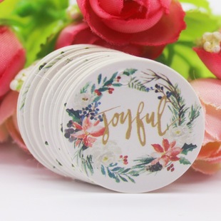 Creative cute Christmas decoration small elevator gift box accessories small label in stock cross-border supply