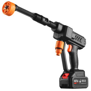Cross-border wireless car wash water gun household portable lithium battery high-power car wash high-voltage charging watering car wash machine