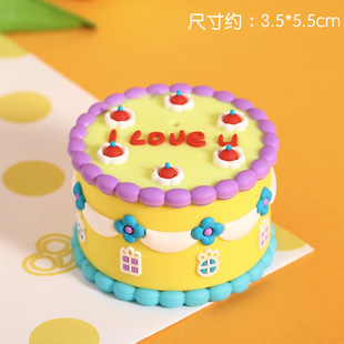 Kids Cartoon Ins Birthday Party Pokemon Pokemon Dessert Ornaments Mini Cake Dress Up