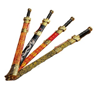 Electroplating Yue Wang Sword Bamboo Wooden Sword Scenic Spot Best Selling Toy Sword Street Stall Night Market Bamboo Sword Stage Performance Props