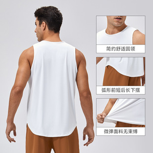 Men's Summer Loose Fitness Vest Breathable Running Sports Top Sleeveless Quick-drying Sports Training Vest 41117
