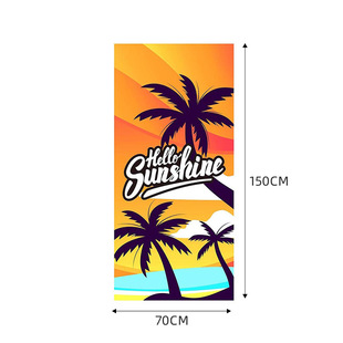 Foreign trade cartoon bath towel absorbent quick-drying swimming couple beach towel microfiber reactive printing towel wholesale