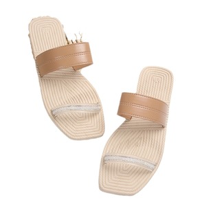 Cross-border Foreign Trade Roman-style Open Toe Sandals and Slippers Women's Casual All-match Flat Non-slip Beach Shoes Women's plus size Shoes