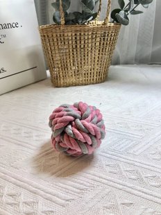 Bite-resistant and Boredom-relieving Large Dog Rope Ball Puppy Bichon Teddy Small Size Dogs Dog Rope Knot Bite-resistant Molar Rope Ball Dog Chewing Rope