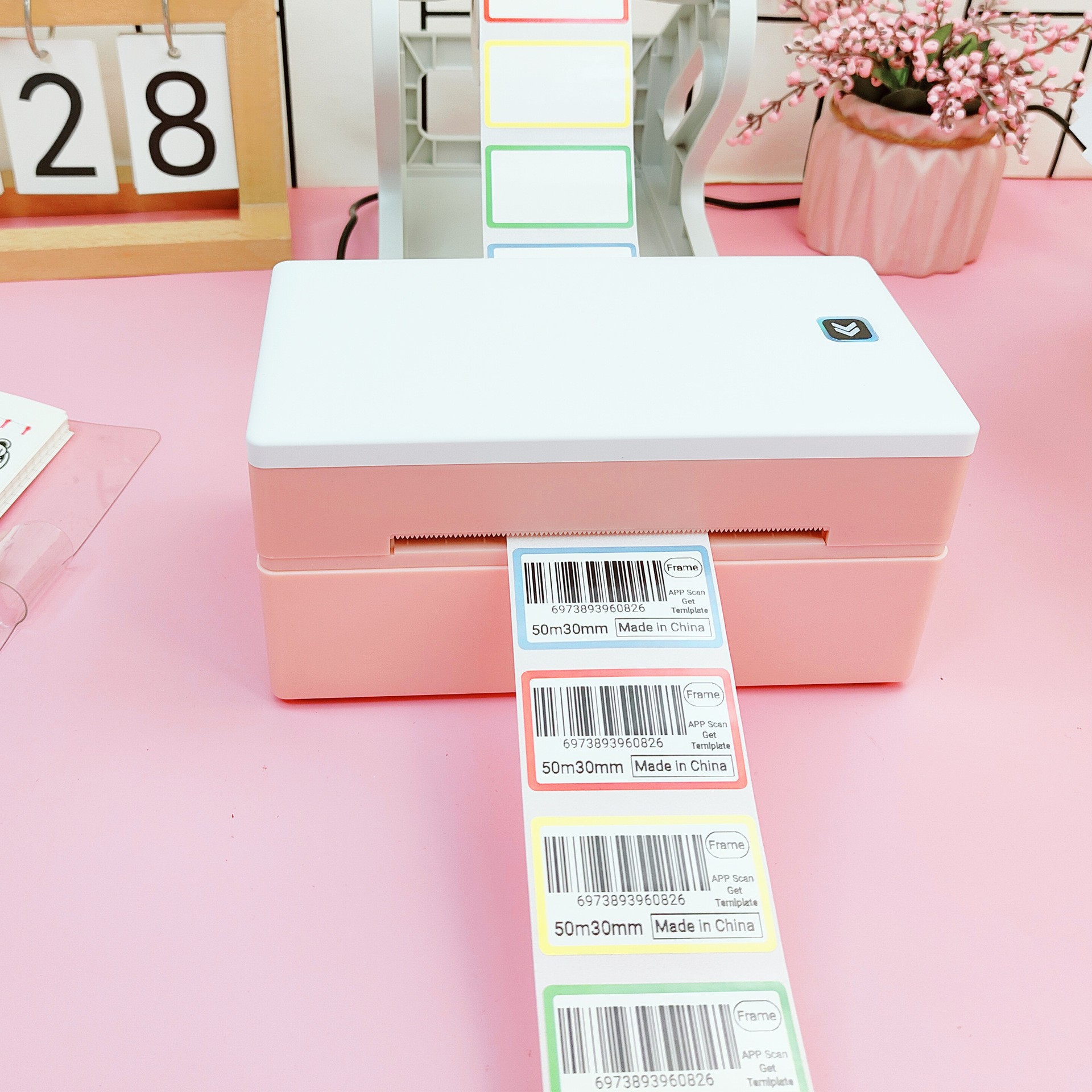 Bluetooth+PC dual-purpose wireless thermal 4x6 label printer