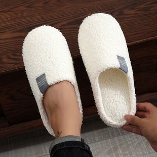 Cixi Uno Shoes 2024 New Soft Sole Home Cotton Slippers Simple Lightweight Mute Indoor Couple Home Shoes