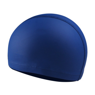 Adult Swimming cap PU material soft women's long hair swimming cap men's and women's black free size Swimming cap