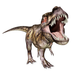 New MK8077 cartoon dinosaur Tyrannosaurus wall stickers children's room kindergarten home wall decoration self-adhesive stickers