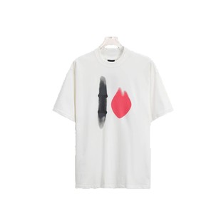 Correct Version B Home 25ss New Valentine's Day 520 Love Limited Short-sleeved T-shirt Washed Old Couples