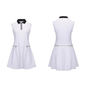 Golf Clothing Women's Summer Dress Sleeveless Sports Outdoor Korean Ice Silk Skirt Golf Quick-Drying Breathable Jersey