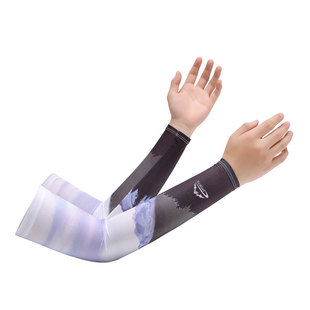 Sun Protection Ice Sleeve Summer Men's Fishing Flower Arm Ice Silk Sleeve Ultraviolet Protection Thin Outdoor Riding Driving Cool Sense