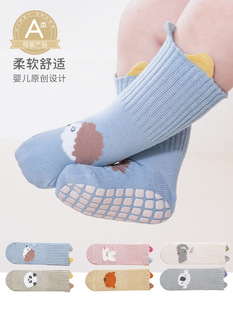 25 spring and autumn floor socks children baby baby newborn socks infant non-slip cartoon children cotton socks wholesale