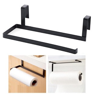 Home-style multi-functional punch-free cabinet kitchen paper rack creative plastic wrap rack tissue rack storage rack