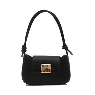 One-shoulder underarm bag ins niche texture bag women's bag 2024 winter Korean simple fashion small square bag wholesale