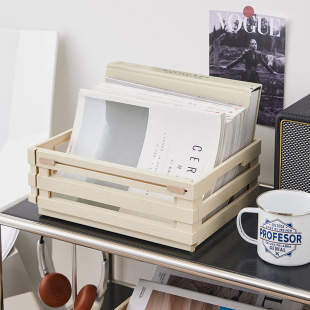 Retractable Storage Box Desktop Pull-out Creative Industrial Style Kitchen Sundries Storage Rack Living Room Snack Toy Finishing