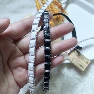 Wholesale accessories 0.8cm color leather strip clothing lace small fragrance DIY clothing shoes and hats crafts ribbon