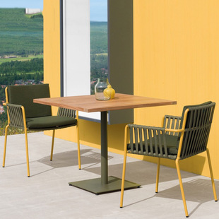 Уличный стол и стул Комбинированный двор Маленький сад Nordic Rattan Открытый балкон Простая Повседневная Уличная мебель Набор из трех предметов