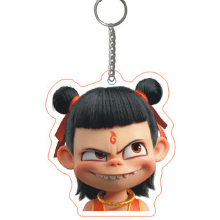 Nezha 2 Devil Child Naohai Nezha Cute Movie Decoration Schoolbag Pendant Acrylic Keychain Small Pendant