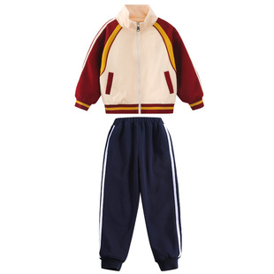 Class uniform primary school students first grade spring and autumn three-piece baseball uniform school uniform suit kindergarten garden uniform summer games