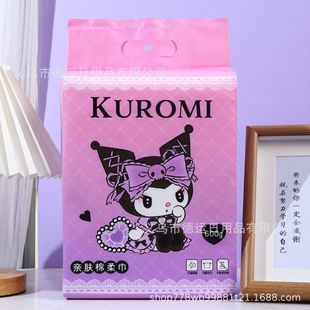Sanrio хлопковое мягкое полотенце Домашняя одежда для кожи, салфетки для лица, жемчужные узоры, одноразовые сухие и влажные полотенца для лица оптом