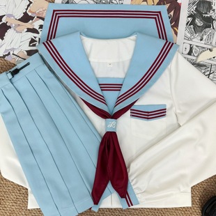 Know half city jk uniform original genuine basic cartoon sailor uniform school uniform college style female student class uniform suit